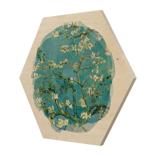 Vincent van Gogh art WaterColours - Vincent Van Gogh - Almond Blossom