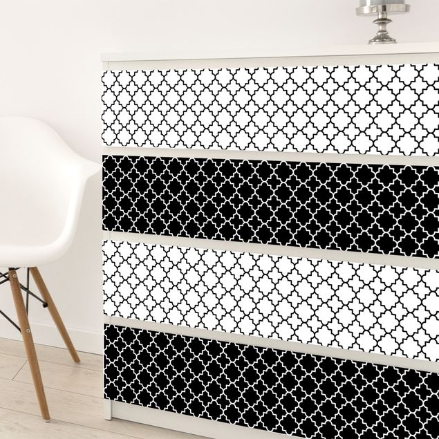 Kitchen Moroccan Tile Pattern Quatrefoil Set