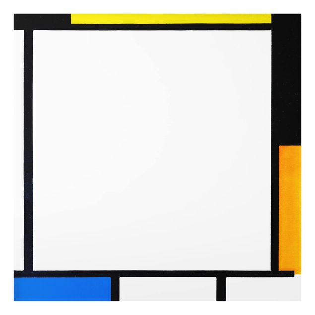 Glass splashback abstract Piet Mondrian - Composition II
