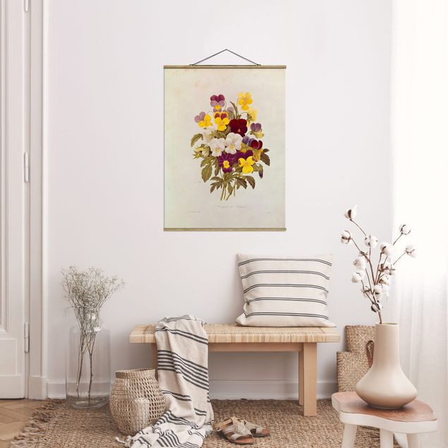 Art styles Pierre Joseph Redoute - Bouquet Of Pansies