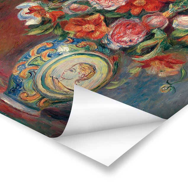 Red print Auguste Renoir - Flower vase