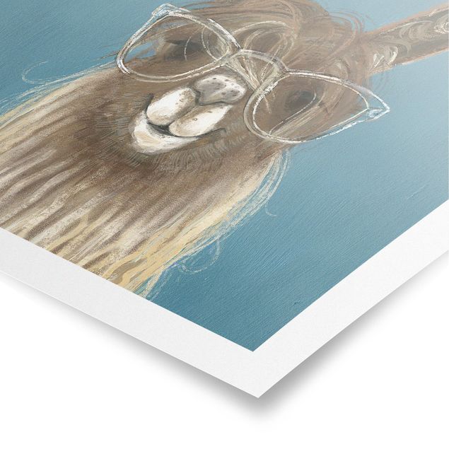 Contemporary art prints Lama With Glasses III
