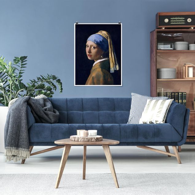 Art posters Jan Vermeer Van Delft - Girl With A Pearl Earring