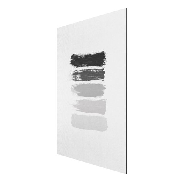 Modern art prints Stripes in Black And Grey