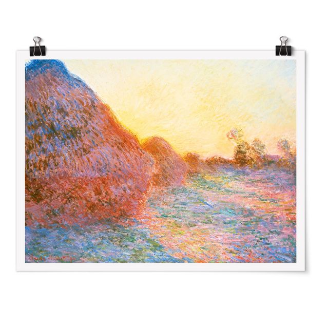 Landscape wall art Claude Monet - Haystack In Sunlight
