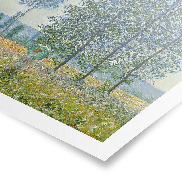 Tree print Claude Monet - Fields In Spring