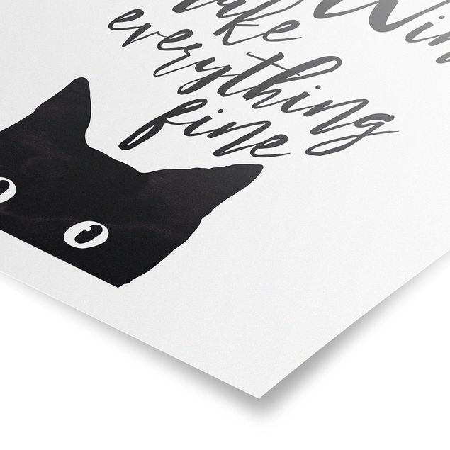 Prints quotes Cats And Wine make Everything Fine