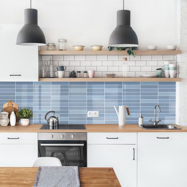 Kitchen Metro Tiles - Light Blue