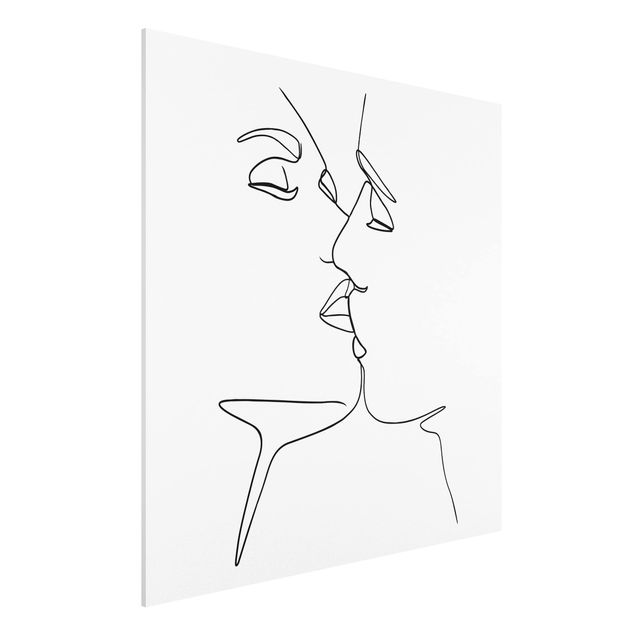 Art styles Line Art Kiss Faces Black And White