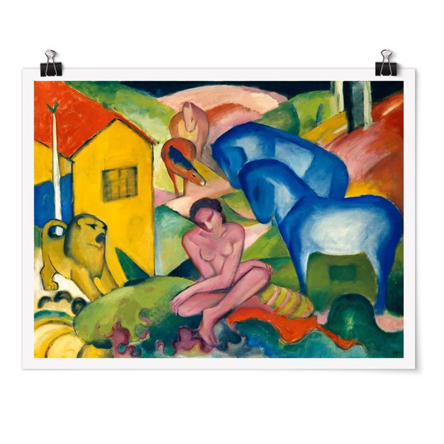 Art posters Franz Marc - The Dream