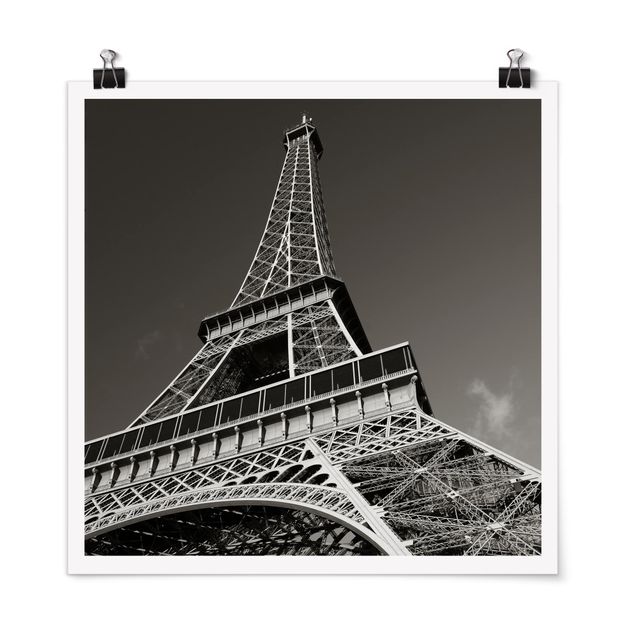 Black and white poster prints Eiffel tower