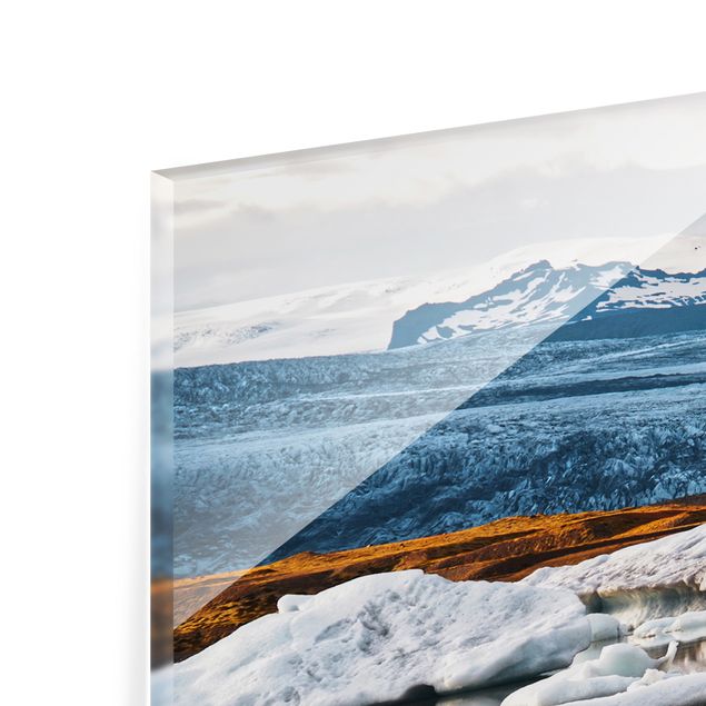 Splashback - Glacier Lagoon - Landscape format 2:1