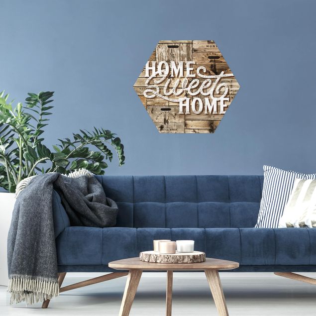 Framed quotes Home sweet Home Wooden Panel