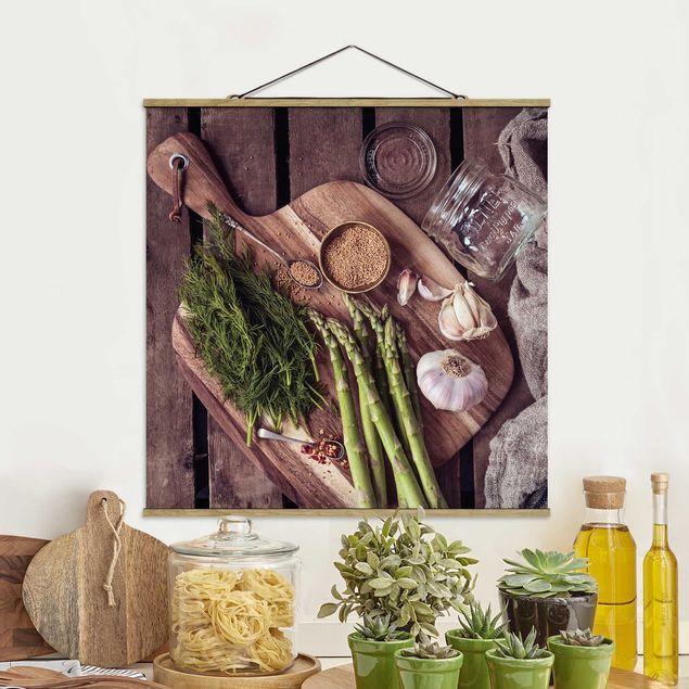 Kitchen Asparagus Rustic