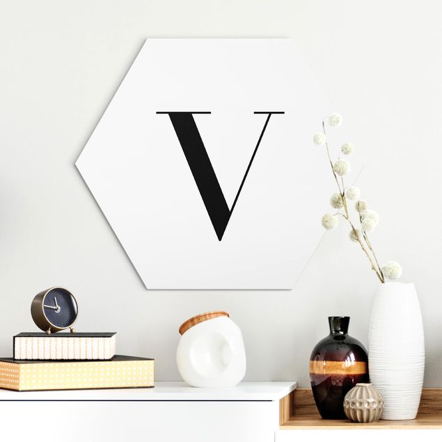 Kitchen Letter Serif White V
