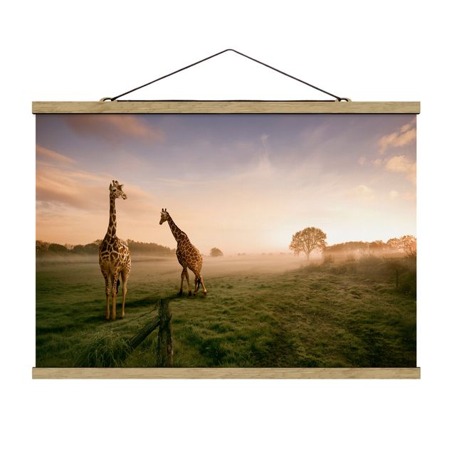 Animal wall art Surreal Giraffes