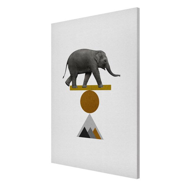 Art prints Art Of Balance Elephant