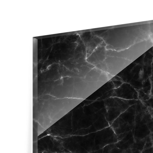 Glass Splashback - Nero Carrara - Landscape 2:3