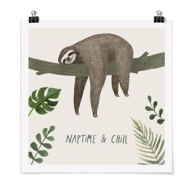 Prints nursery Sloth Sayings - Chill