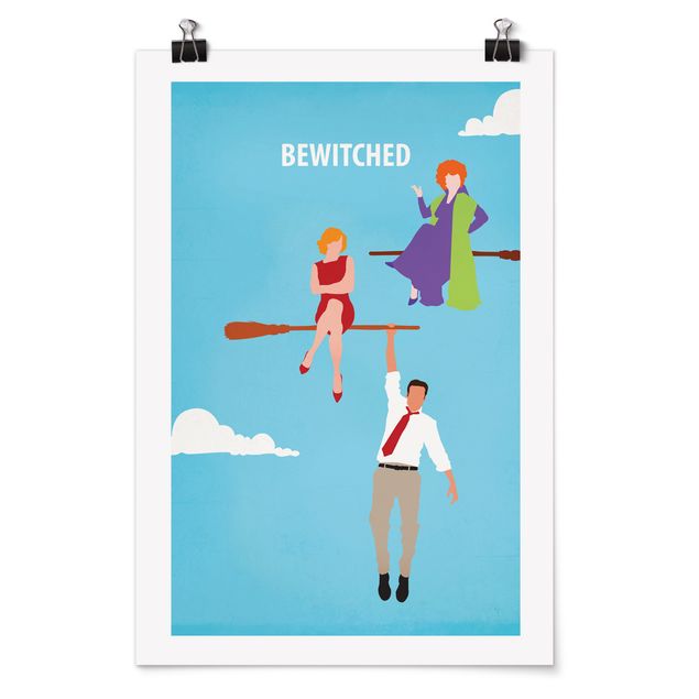 Prints modern Film Poster Bewitched