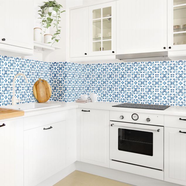 Kitchen splashback tiles Watercolour Tiles - Belém
