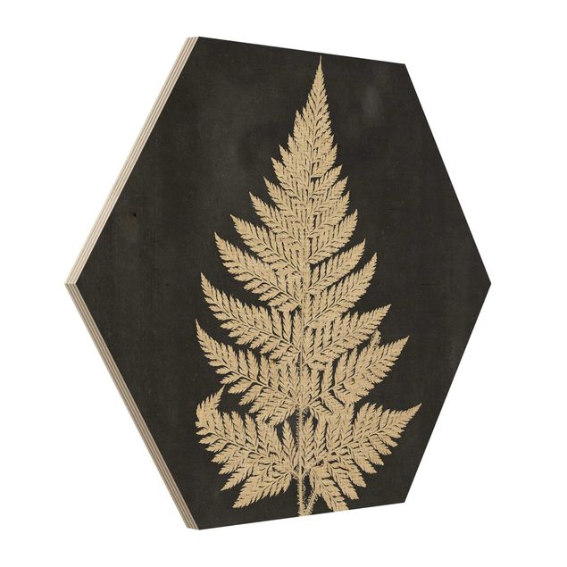 Prints Fern With Linen Structure I