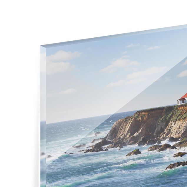 Glass Splashback - Point Arena Lighthouse California - Panoramic