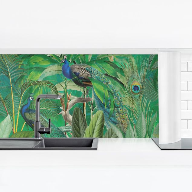 Kitchen Peacocks In The Jungle