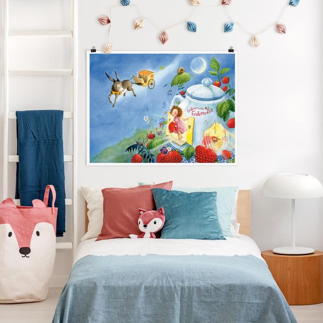 Child wall art Little Strawberry Strawberry Fairy - Donkey Casimir