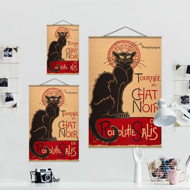 Prints animals Théophile Steinlen - The Black Cat