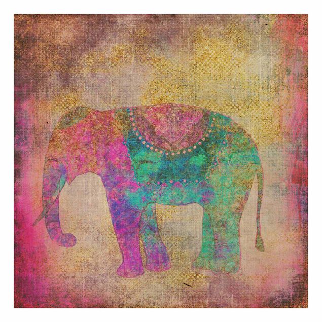 Andrea Haase Colourful Collage - Indian Elephant