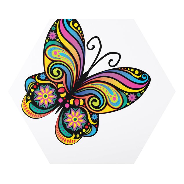 Prints abstract No.BP22 Mandala Butterfly