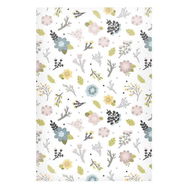 Prints nursery Scandinavian Branches And Flowers