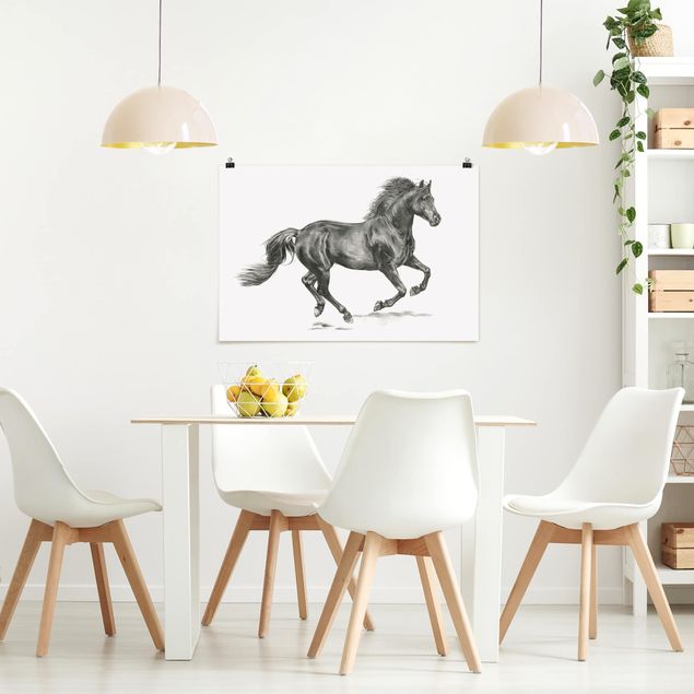 Horse canvas Wild Horse Trial - Stallion