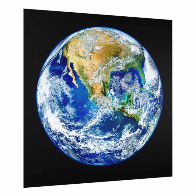 Glass splashback kitchen NASA Picture Our Earth