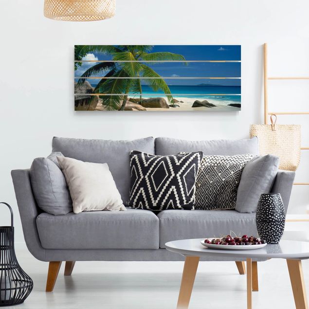 Wood prints landscape Dream Beach