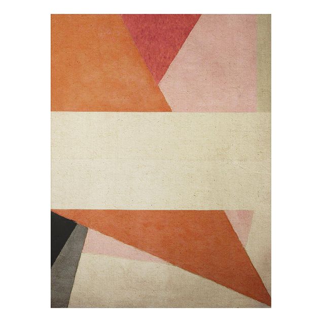 Abstract canvas wall art Crossing Geometry
