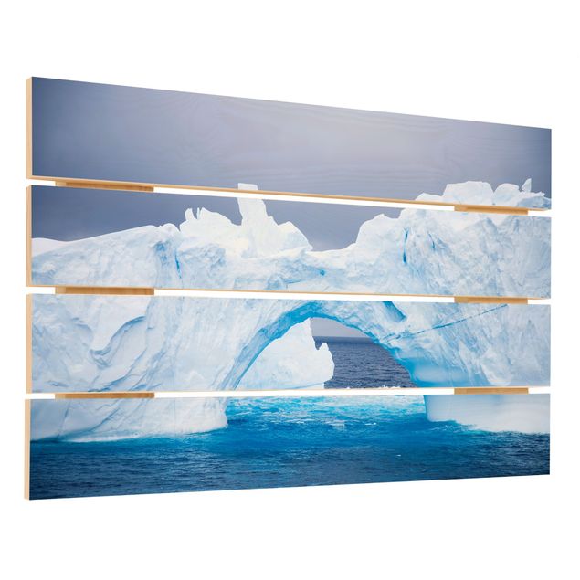 Wood photo prints Antarctic Iceberg