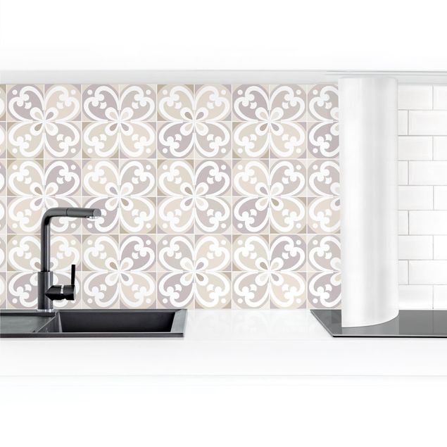 Kitchen splashback abstract Geometrical Tiles - Mantua