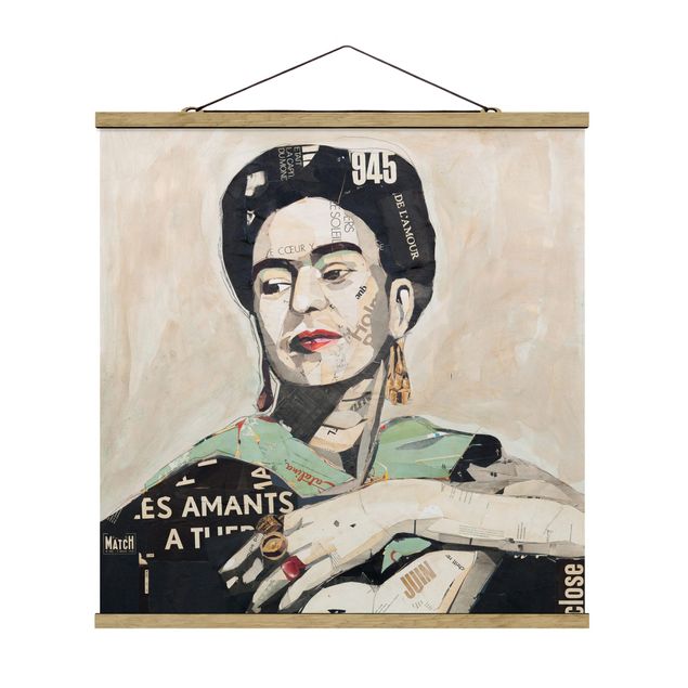 Prints portrait Frida Kahlo - Collage No.4