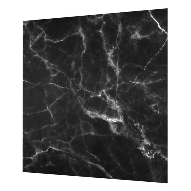 Glass Splashback - Nero Carrara - Square 1:1