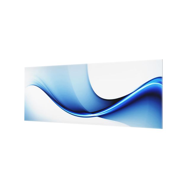 Glass Splashback - Blue Conversion - Panoramic
