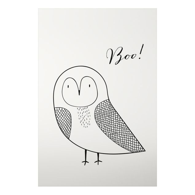 Canvas art Owl Boo Drawing