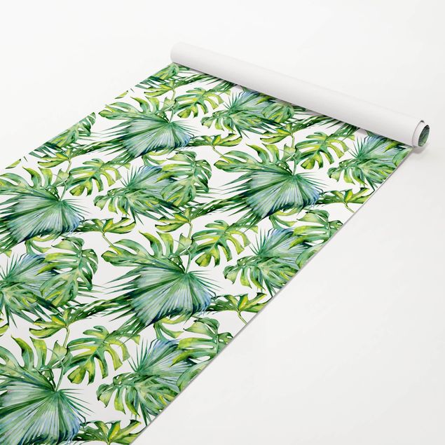 Adhesive films for furniture patterns Jungle Leaves