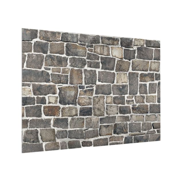 Glass splashback stone Crushed Stone Wallpaper Stone Wall