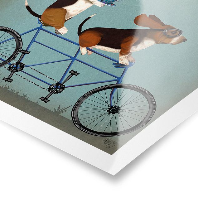 Prints animals Cycling - Bassets Tandem