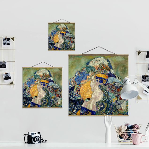 Prints patterns Gustav Klimt - Baby (cradle)