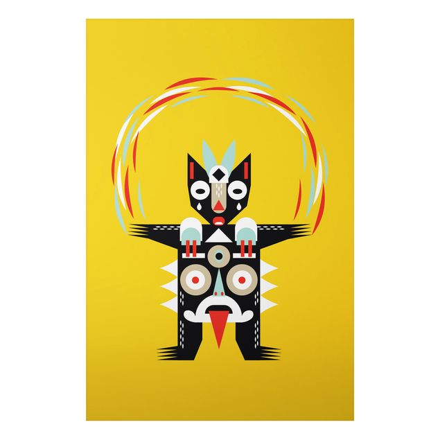 Native american prints Collage Ethno Monster - Juggler