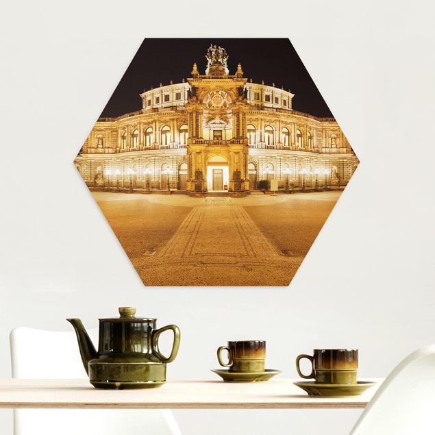 Modern art prints Dresden Opera House