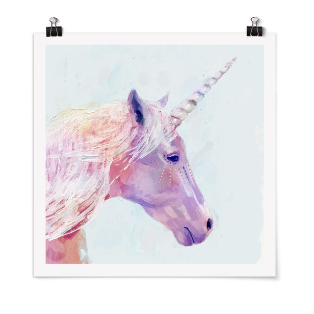 Modern art prints Mystic Unicorn I